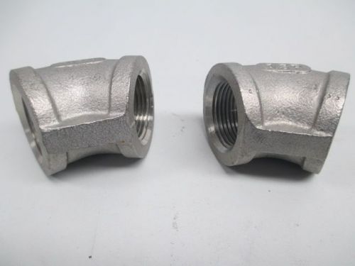 Lot 2 new asp 316-1 elbow conduit pipe fitting 45 deg 1 in d240690 for sale