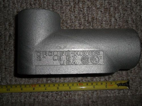 Crouse hinds lb67 conduit body type lb 2&#034;  lot of 10 new with covers &amp; gaskets for sale