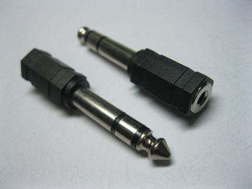 50 pcs Converter 3.5mm Stereo Jack to 6.35mm Stereo Plug