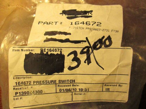 Generic Brand/Pressure Switch -164672 / P139044300-PPS10027 - 2731FT30