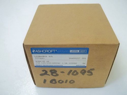 ASHCROFT LPSN4GB06 XJL PRESSURE SWITCH 2000PSI *NEW IN A BOX*