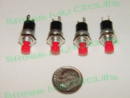 Momentary Push Button switches, N.O.,  4 pieces LOT,  USA seller, fast shipping!