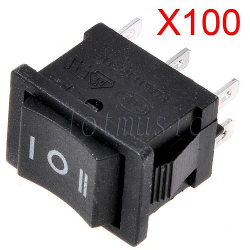 100* 6-pin dpdt on-off-on 3-position snap in boat rocker switch for sale