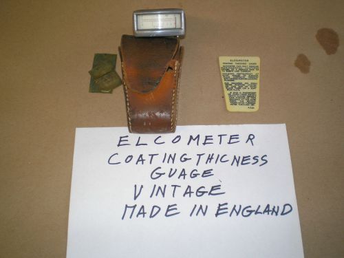 ELECOMETER COATING THICKNESS GUAGE VINTAGE MADE IN ENGLAND