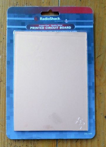 Radioshack copper clad - double sided printed circuit board - 276-1499 new for sale