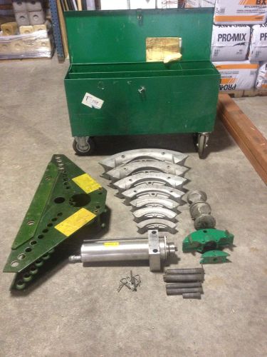 Nice! greenlee 884/885 hydraulic pipe bender 1-1/4” to 4” conduit ships fob for sale