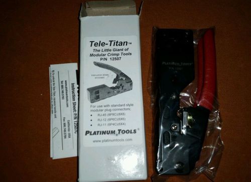 Tele - Titan The Little Giant of Modular Crimp Tools Platinum Tools Brand New