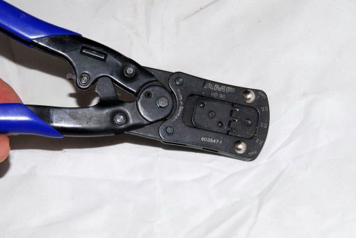 AMP Model 603547-1 Hand Crimp Tool HD 20 -- 30 , some pins and sleeves