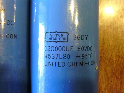 Nippon/United Chemi-Con 120,000uF 50v Capacitors