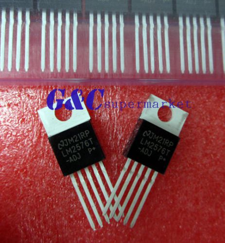 10pcs lm2576t-adj lm2576 ic reg buck adjustable 3a to220-5 new good quality t4 for sale