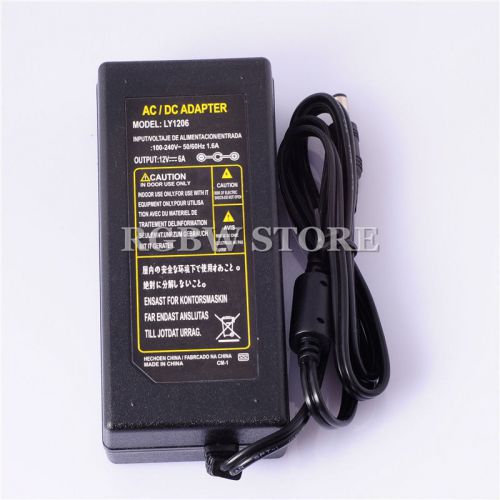 100pcs dc12v 6a led power supply adapter converter ac 110v 220v for strip module for sale