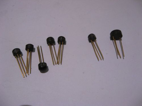 Lot of 7 Medium Power Transistor Globtop 2N3563 2N4249 2N3643 - NOS