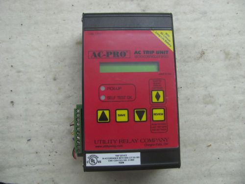 UTILITY Relay COMPANY AC-PRO TRIP UNIT T-361V-1 Micro-Controller Based