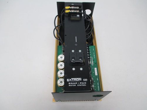New extron 116-501 snap-pac dc 3hp 230v-ac 180v-dc 60hz 15a motor drive d288930 for sale