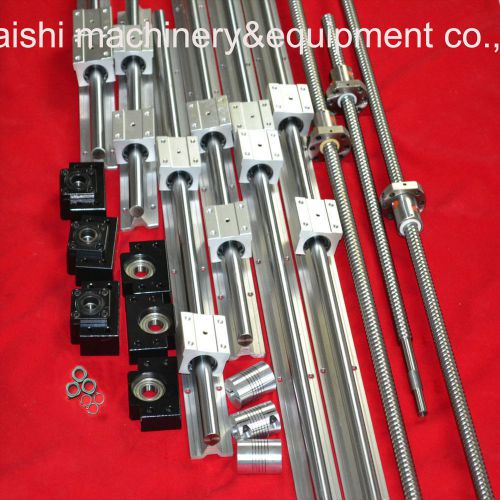 3 ballscrews RM1605-350/550/850mm + 3 sets SBR rails +3sets BK/BF12+couplers