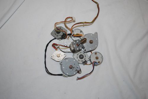 Lot of 9 Stepper Motors, Various Types Smaller Sizes, Excellent Condition