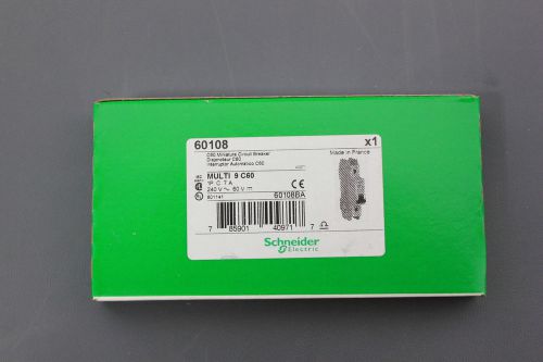 New schneider multi 9 c60 7a 240v/60v miniature circuit breaker 60108(s19-2-26b) for sale