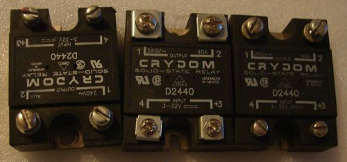 Crydom D2440 SOLID STATE RELAY 40A 3units