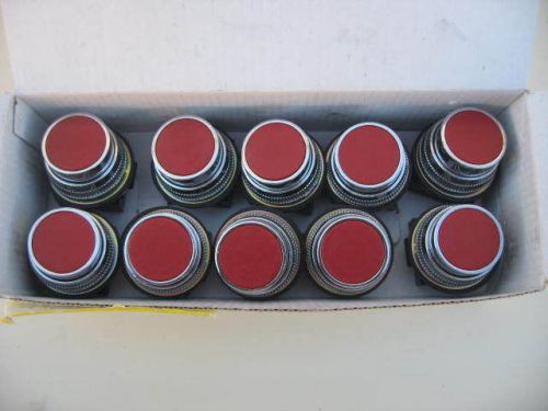 Ersce (Bremas) 30PR2 Red 30MM Panel Mounted Pushbutton Switch - New Lot of 10
