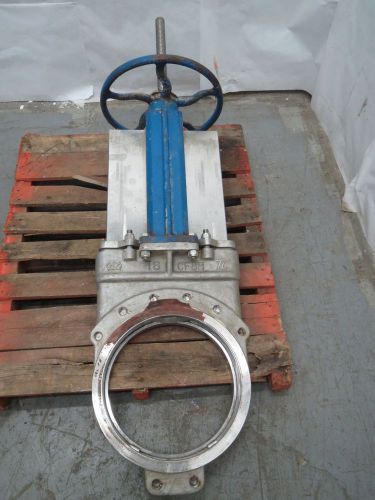 TRUELINE PNEUMATIC 150 STAINLESS FLANGED 16 IN KNIFE GATE VALVE B259585