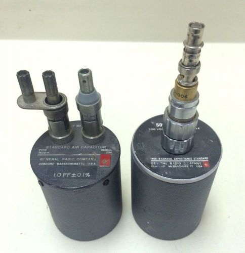 General Radio Type1403-D AND 1406-B Standard Air Capacitors with adapters