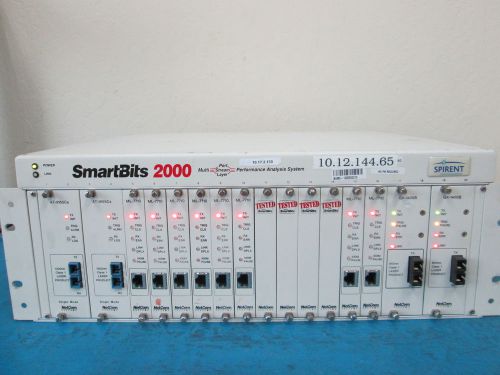 Netcom smartbits smb-2000 with (2x) at-9155cs (8x) ml7710 (2x) gx1405b for sale