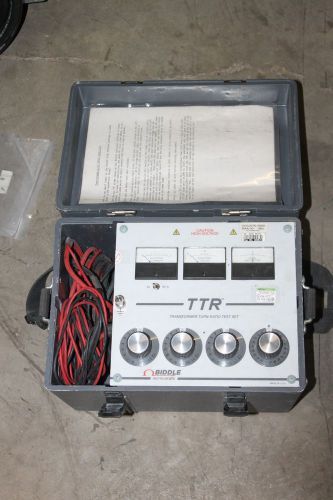 Biddle avo megger ttr transformer turn ratio test set 550005 for sale