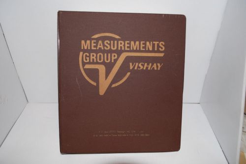 Vishay technical training program manual jan.1988 strain gage tecnical data for sale