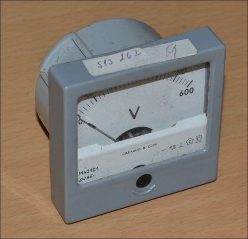 0-600V DC Panel Voltmeter. Class 1.5. #513262