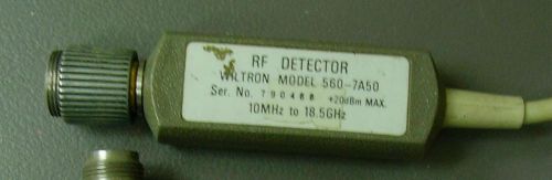 Anritsu wiltron - rf detector 560-7a50 - 10mhz to 18.5ghz tested &amp; working! see for sale