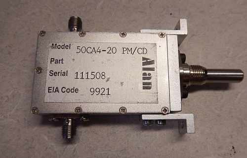 Alan 50ca4-20 pm/cd variable hi frequency attenuator 2 - 4 ghz dial 131 for sale