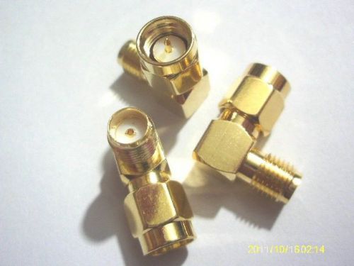 30 pcs gold SMA male to SMA female right angle in series RF connector