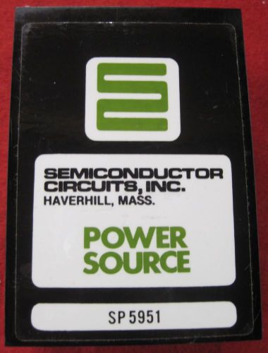 15 volt power supply – semiconductor circuits sp5951 for sale