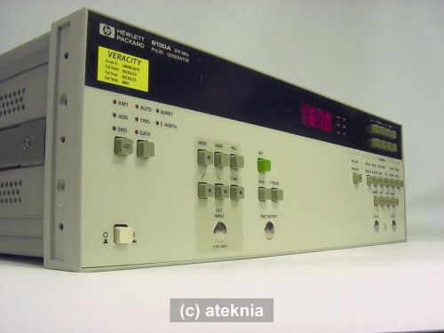 Hp agilent 8130a 300 mhz fast pulse generator calibrated w/ certification for sale