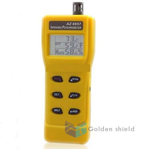 AZ-8857 Laser Infrared Hygro-Thermometer Handheld type IR+ Humidity