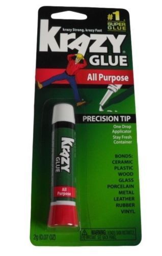 Krazy Glue Original Crazy Super Glue All Purpose Instant Repair precision Tip