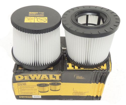 NEW DeWalt DWV9320 PK-2 Replacement HEPA Filter for DWV012 Dust Extractor
