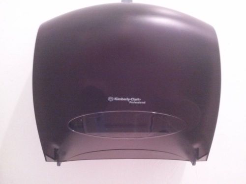 Kimberly-clark professional jumbo roll tissue dispenser with stub roll (black) for sale