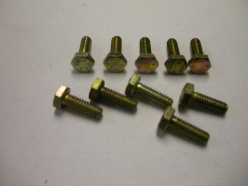 Hex head cap screw bolt 1/4-20 x 3/4&#034;  (pkg of 10),gr 8, steel, zinc for sale