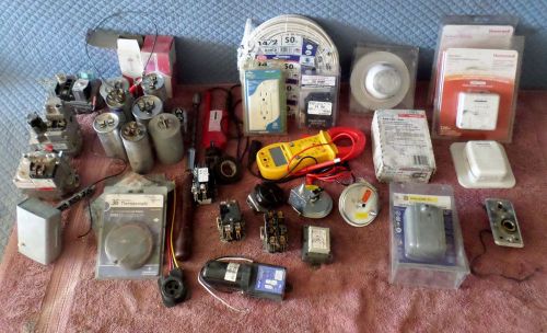 Large lot of HVAC &amp; Electrical parts and equipment/tools.