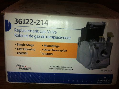 WHITE RODGERS 36J22-214 REPLACEMENT GAS VALVE NEW