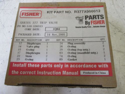 FISHER R377X000012 KIT *NEW IN A BOX*
