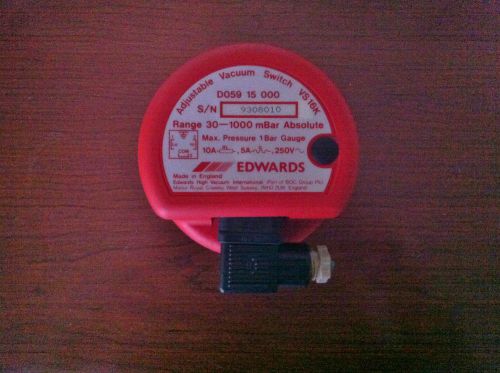 Edwards VS16K Adjustable Vacuum Switch D059 15 000