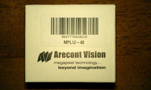 Arecont Vision Lens MPL12-40 LENS 12-40mm Megapixel