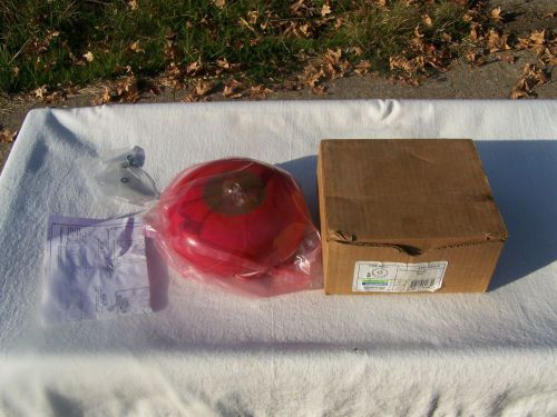 NEW Edwards Signaling 6&#039;&#039; red fire alarm bell 120V # 438D-6N5 Made in U.S.A