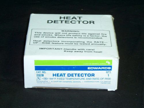 Edwards Heat Detector 282B Smoke Fire Alarm