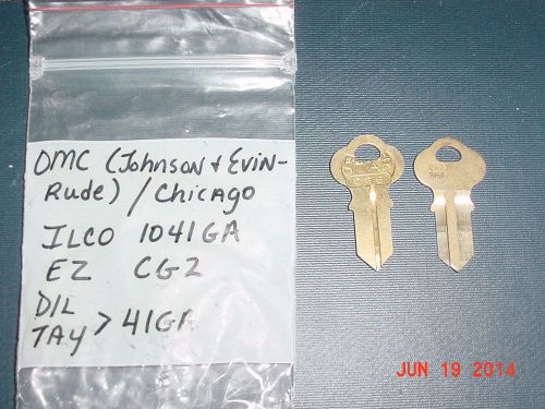 Locksmith ilco key blank omc johnson evinrude chicago 1041ga cg2 boat for sale