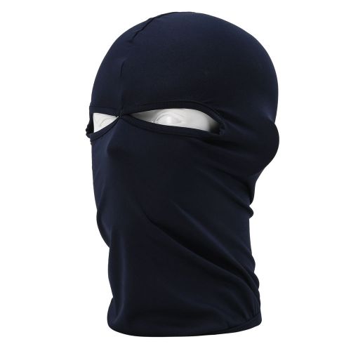 Airsoft Police SWAT Style 2 Holes Darkblue Balaclava Hood Face Mask 15*9 New