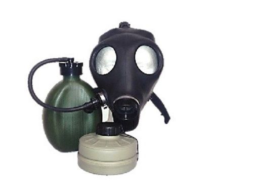 Israeli civilian gas mask with nato filter and hydration canteen for sale