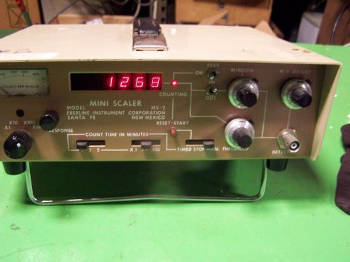Eberline MS-2 Mini Scaler Powers on &amp; Displays but not fully tested